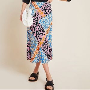 Anthropologie Bias Midi Skirt NWT
